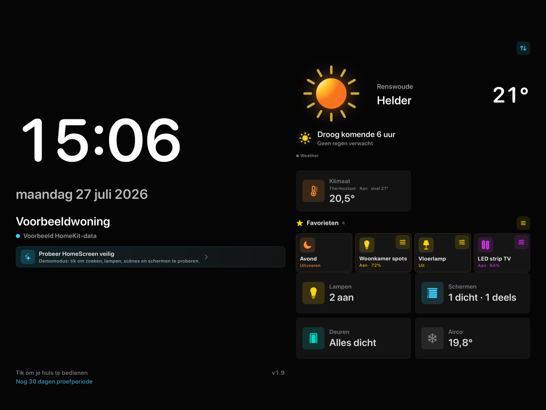 HomeScreen for HomeKit